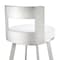 Armen Living Lynof Swivel Bar Stool in Brushed Stainless Steel with White Faux Leather 840254335547 - alternate 8